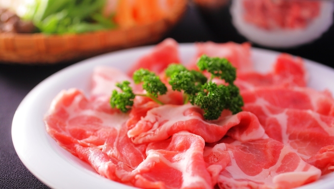 【しゃぶしゃぶ】新潟県のブランド豚＜純白のビアンカ＞をしゃぶしゃぶで食す♪1泊2食付